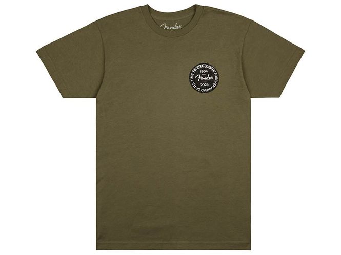 Hovedbilde Fender Stratocaster 70th Anniversary badge tee, olive, XL