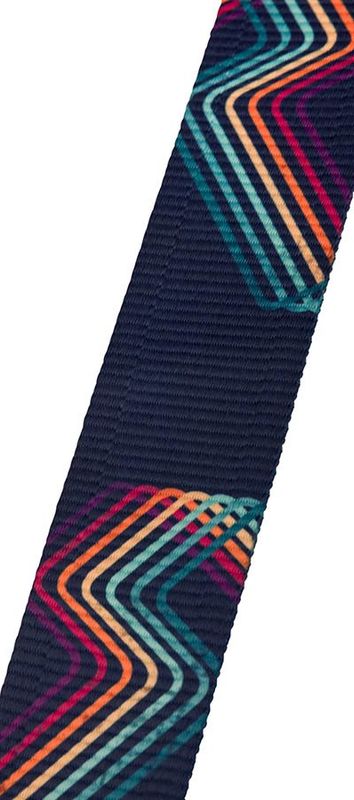 Fender  Retro ribbed poly guitar strap, bolt design