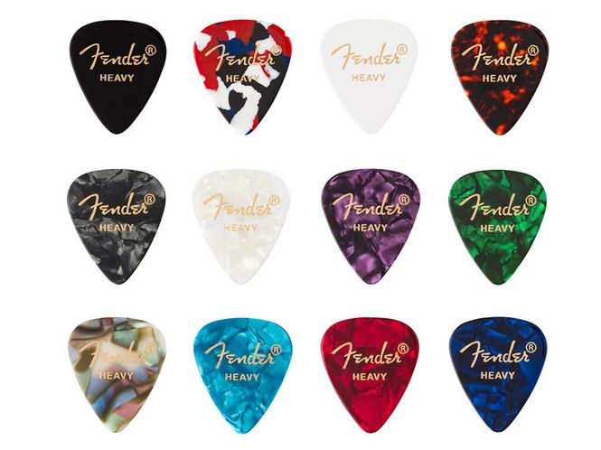 Hovedbilde Fender Celluloid Medley Picks 12 pieces, 351 , ...