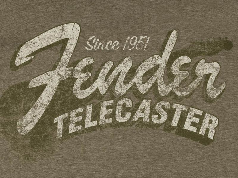 Fender Since 1951 Telecaster t-shirt, military heather green, S