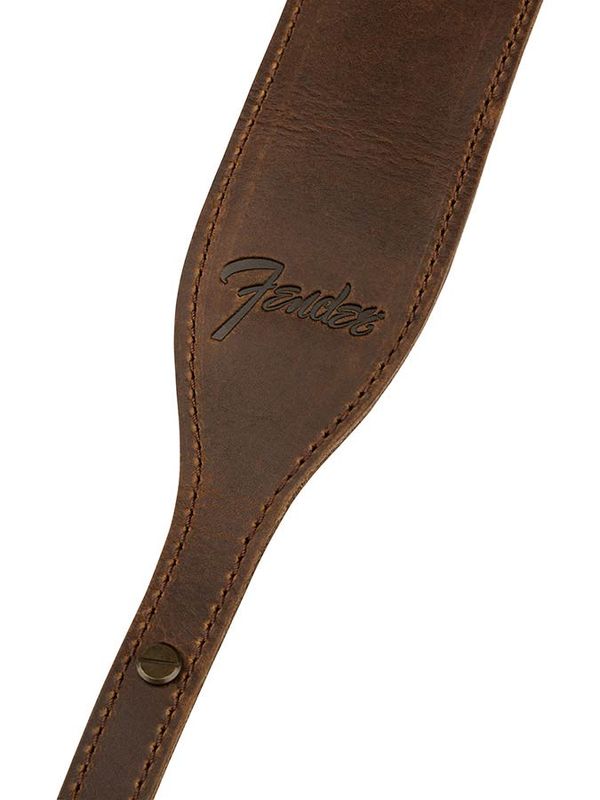 Fender  Paramount banjo leather strap, brown