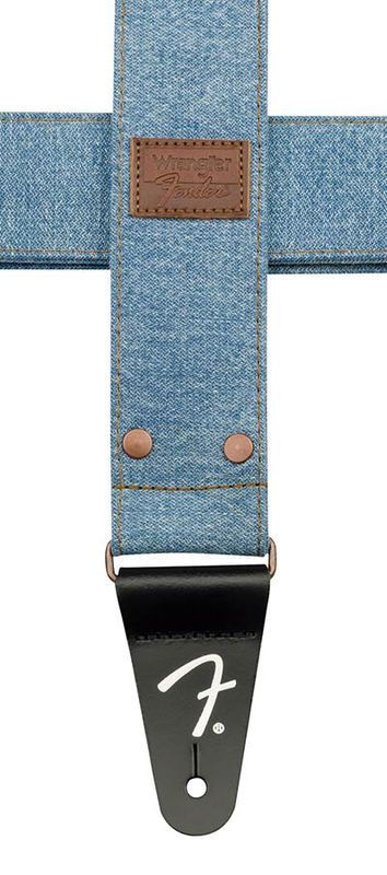 Fender  Wrangler riveted denim strap, light indigo