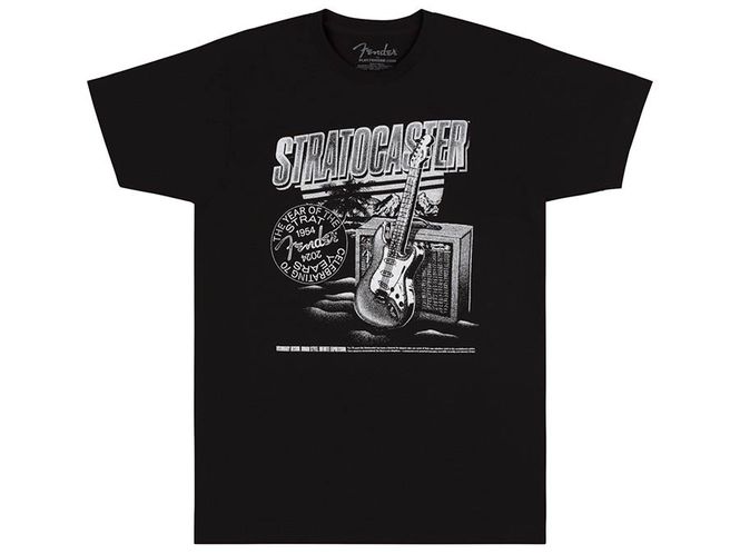 Hovedbilde Fender Stratocaster 70th Anniversary, tee, black, S