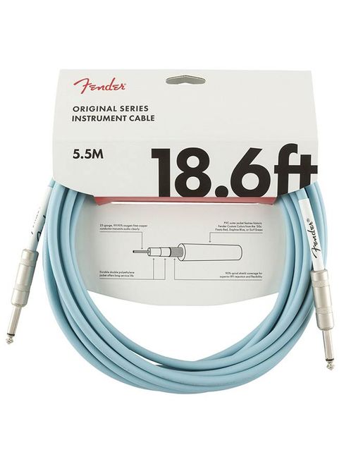 Hovedbilde Fender Original Series Inst.cable, 18.6ft, daphne ...