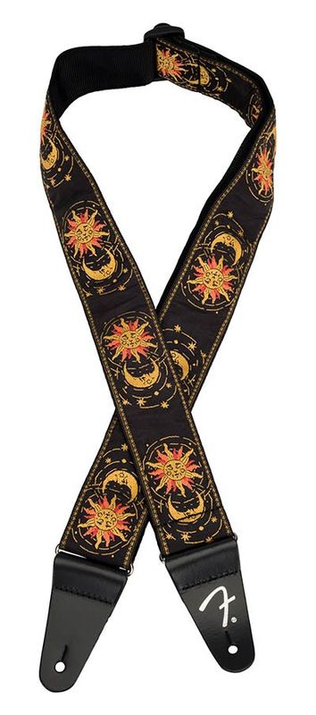 Fender  AM Vintage II woven Git.strap, sun & moon design, three