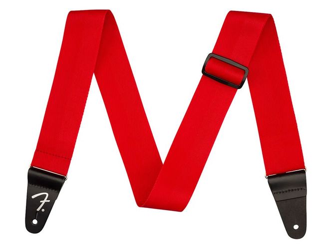 Hovedbilde Fender Polypro guitar strap, red