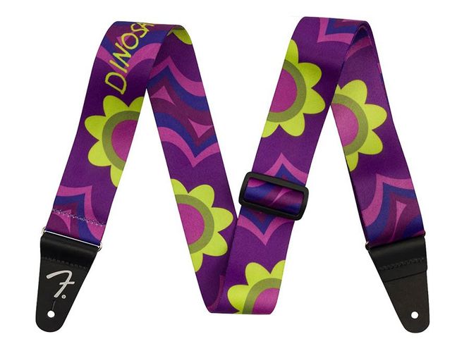 Hovedbilde Fender J. Mascis guitar strap Magenta Flower