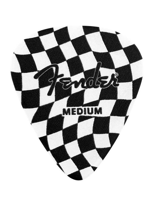 Fender checkerboard picks, 351 shape, celluloid, 8-pack