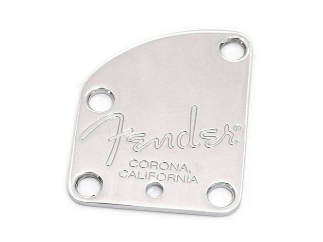 Hovedbilde Fender  neck plate Deluxe Strat', chrome, 4 bolt