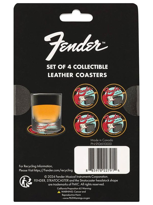 Fender 1946 Guitars & Amps coaster set
