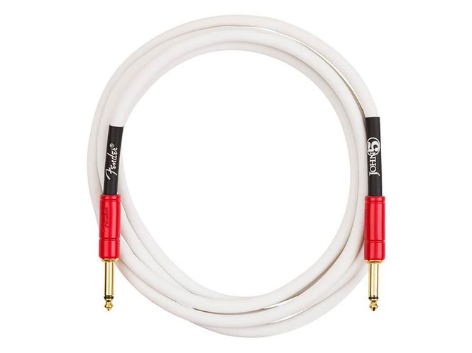 Hovedbilde Fender  John 5 Inst.cable, white and red, 10'