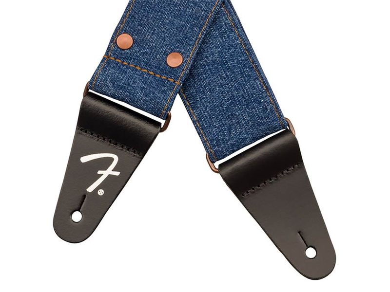 Fender  Wrangler riveted denim strap, indigo