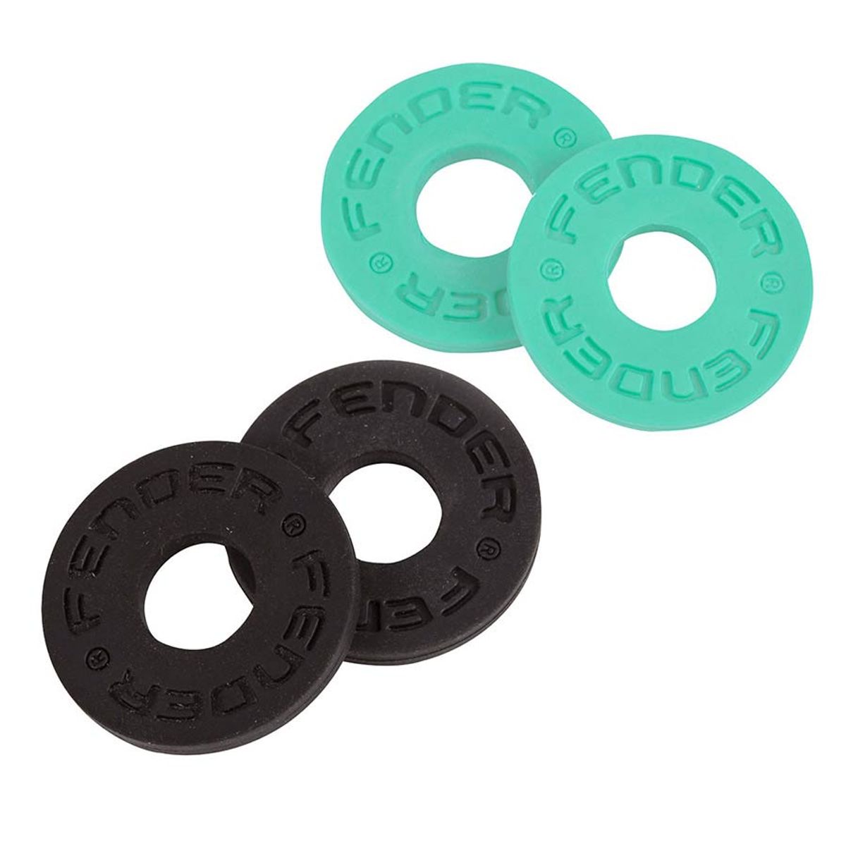 Fender  Straps Blocks, rubber strap locking rings, one pair