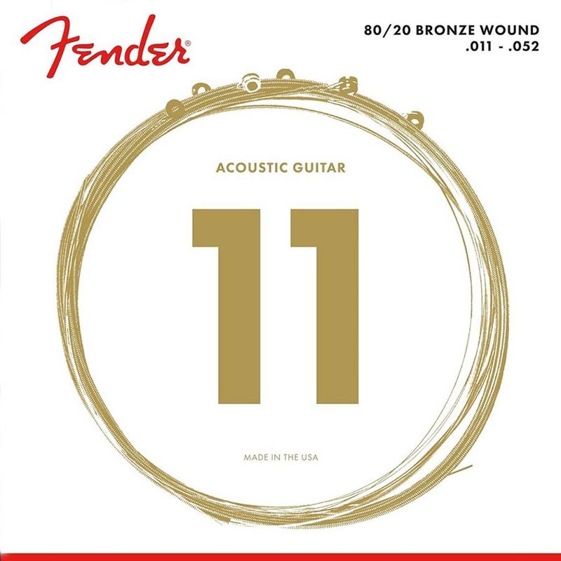 Fender 880CL Dura-Tone Coated 80/20 - Custom light, 011-052