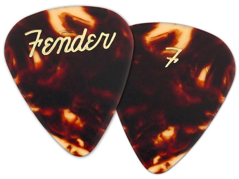 Fender 70th Anv.pick tin, 351 shape, celluloid picks, medium, 12 pcs
