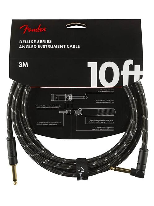 Hovedbilde Fender Deluxe Series Inst.cable, 10ft, 1x angled, ...