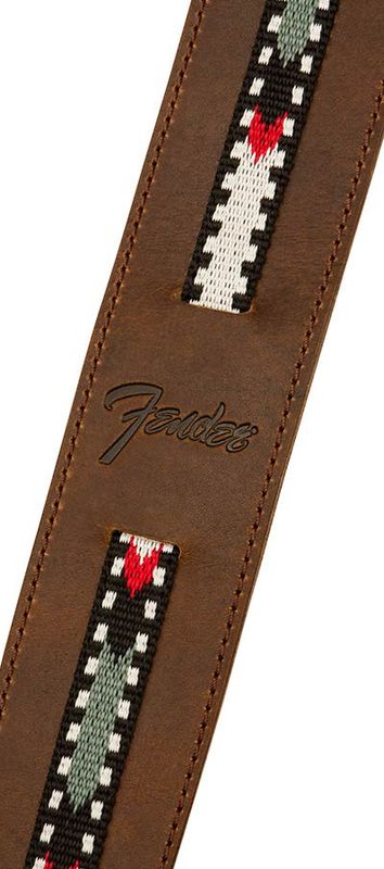 Fender  Paramount acoustic leather strap, brown
