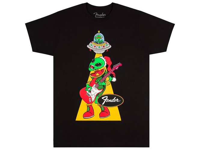 Hovedbilde Fender t-shirt Ugly Christmas Alien, black, XXL