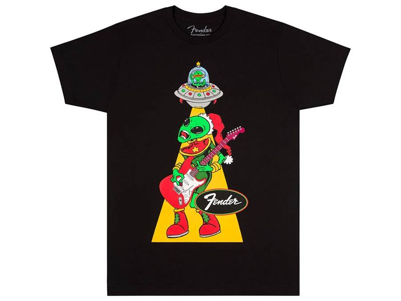 Fender t-shirt Ugly Christmas Alien, black, XXL