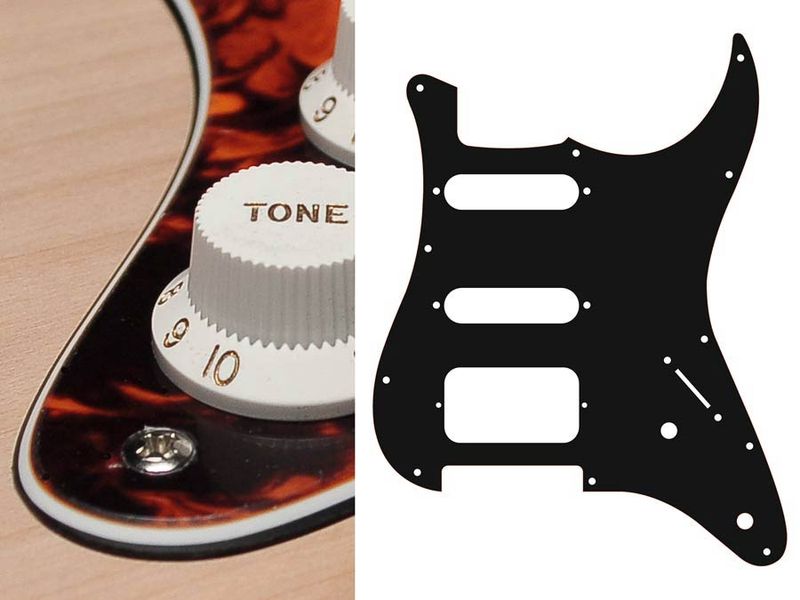 Boston ST-322 Pickguard Strat - Marble Orange