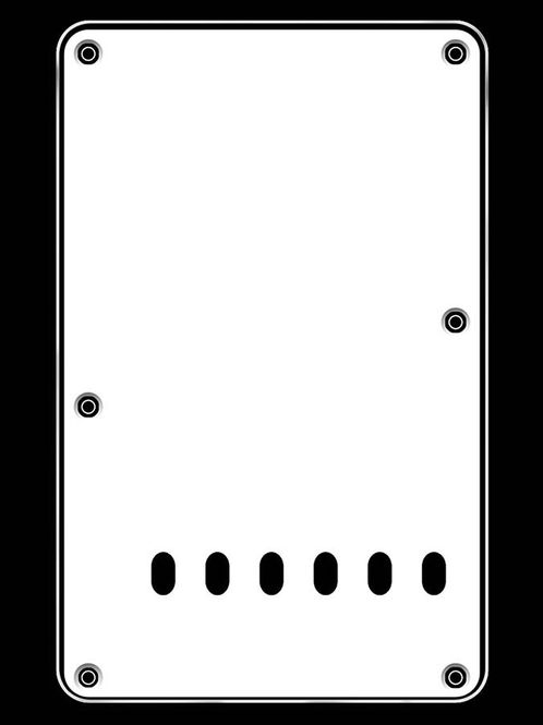 Hovedbilde Boston BP-313 Strat Back Plate - Vintage White