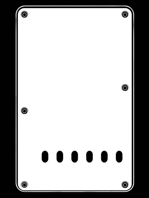 Boston BP-313 Strat Back Plate - Vintage White