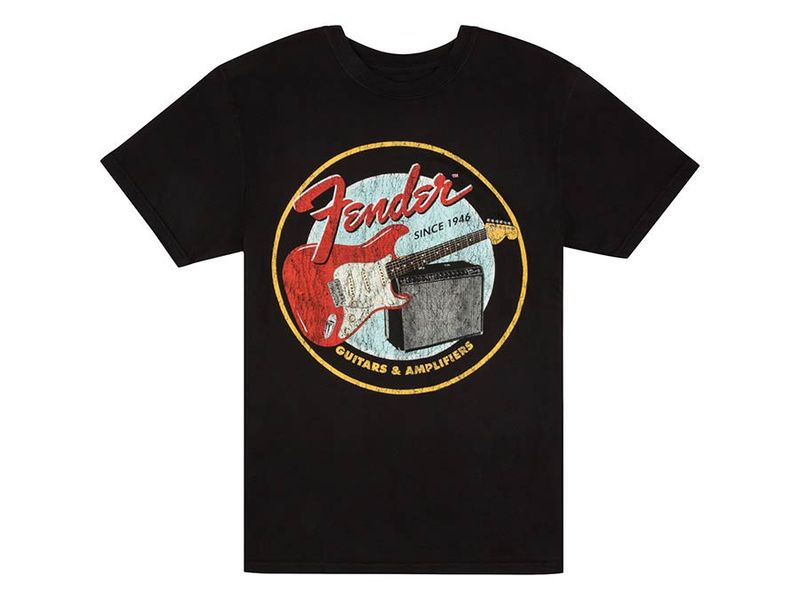 Fender  T-Shirts 1946 guitars & amplifiers, vintage black, S