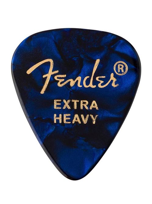 Hovedbilde Fender  351  premium picks, extra heavy, blue moto, 12-pack
