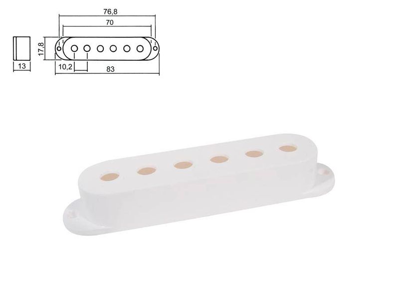 Boston SPC-10 Pickup Cover Single Coil - White