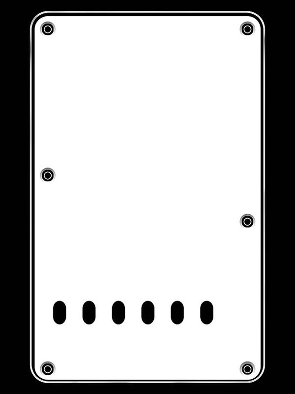 Boston BPL313 Strat Back Plate - Vintage White