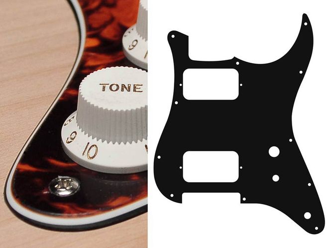 Hovedbilde Boston ST-331 Pickguard Strat - Marble Orange
