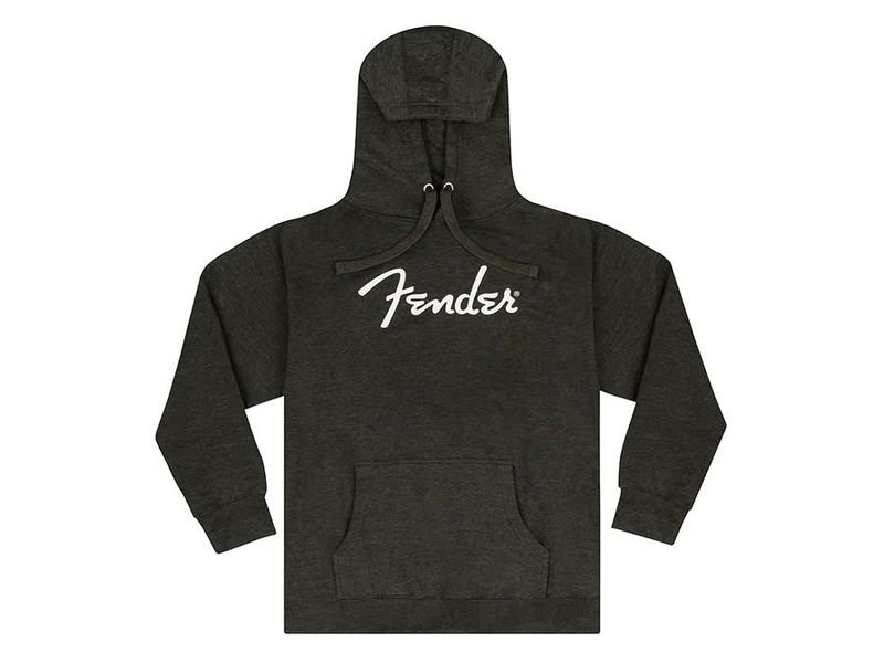 Fender  spaghetti logo hoodie, grey heather, XL