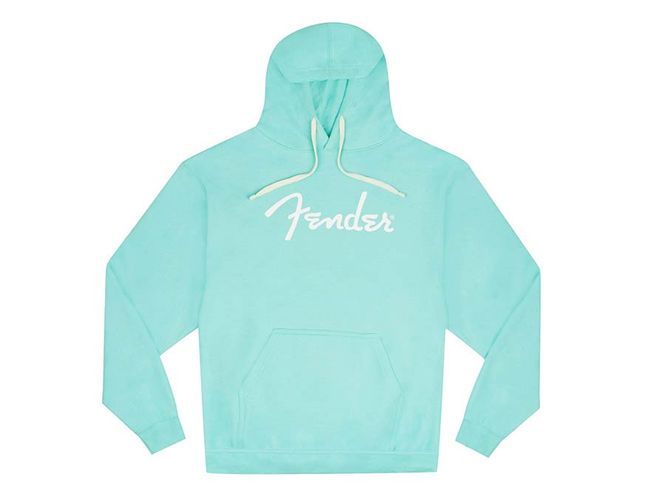 Hovedbilde Fender  spaghetti logo hoodie, daphne blue, XL