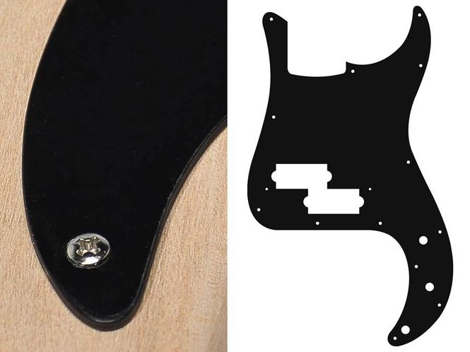 Hovedbilde Boston PB-115 Pickguard P-Bass - Black Mat