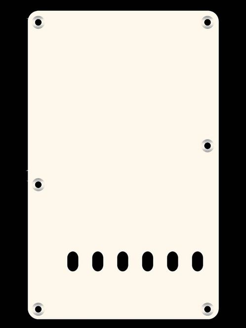 Hovedbilde Boston BP-113 Strat Back Plate - Vintage White