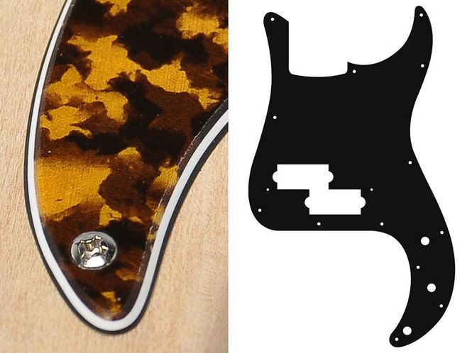 Hovedbilde Boston PB-315 Pickguard P-Bass - Tiger Yellow
