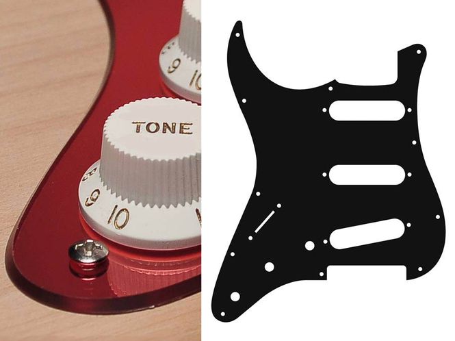 Hovedbilde Boston SL-213 Pickguard Strat - Mirror Red ...