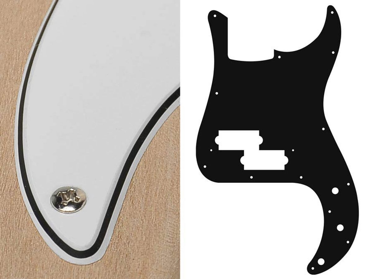Boston PB-315 Pickguard P-Bass - White