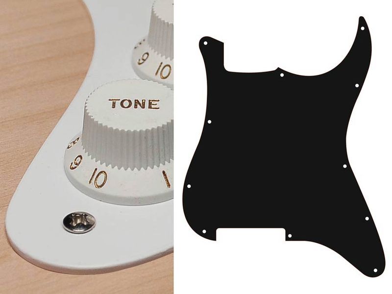 Boston ST-100 Pickguard Strat - White