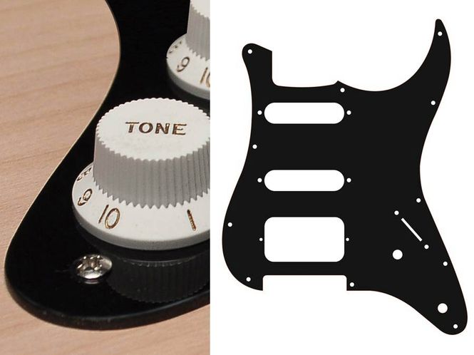 Hovedbilde Boston ST-122 Pickguard Strat - Black