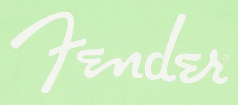 Fender  T-Shirts spaghetti logo, surf green, XL