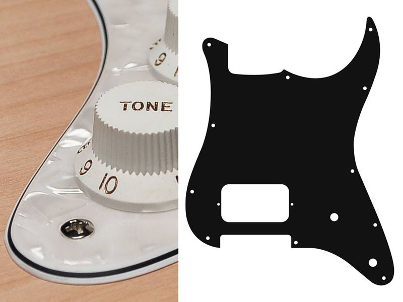 Boston ST-444 Pickguard Strat - Pearl White