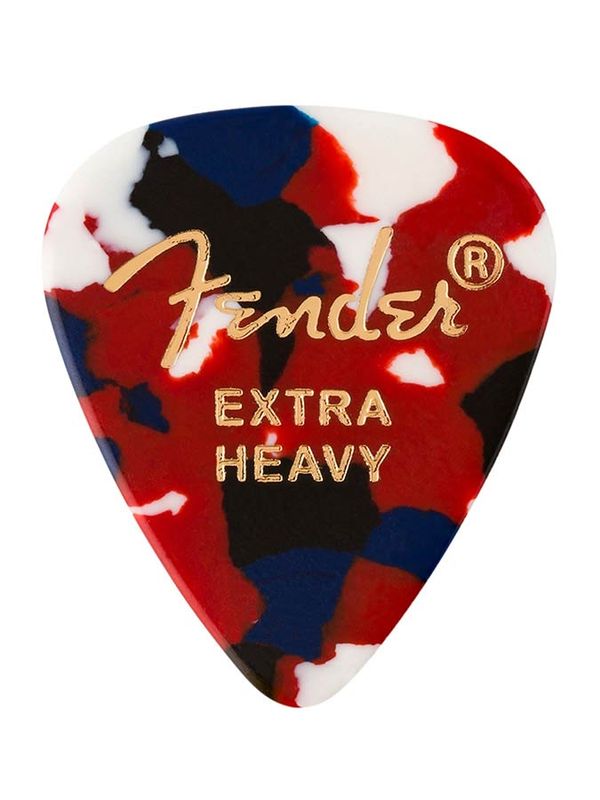 Fender  351  premium picks, extra heavy, confetti, 12-pack