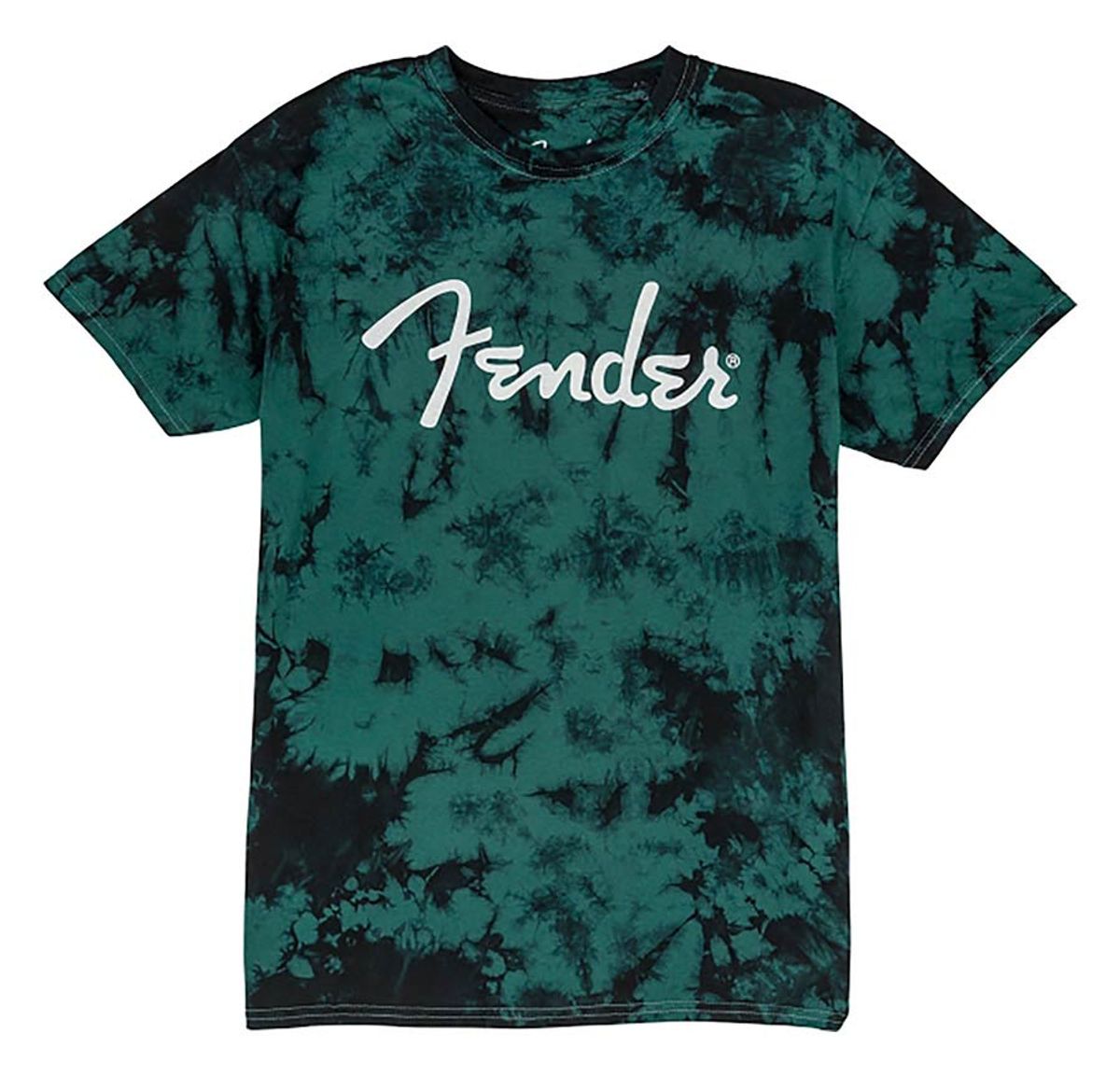 Fender  T-Shirts tie-dye logo, blue, M