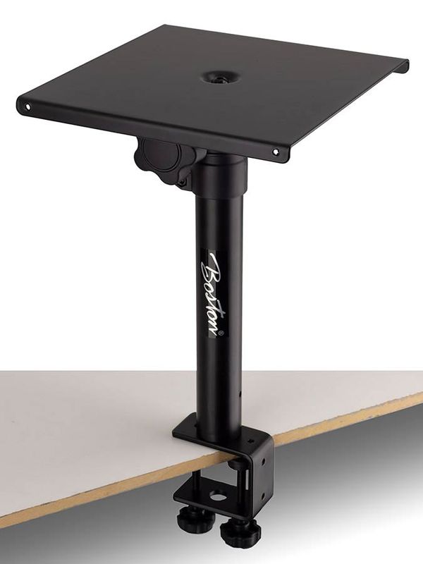 Boston BS-047-BK speaker desk stand (clamp mount), for monitors, adjustable heights 25-40cm