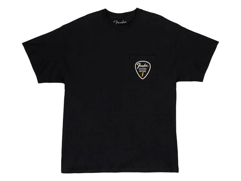 Fender  T-Shirts pick patch pocket, black, XL