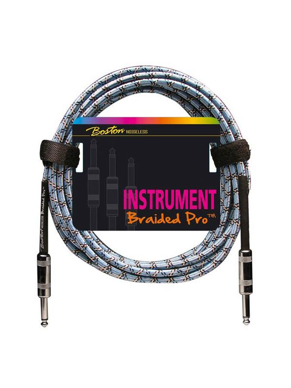 Boston Braided Pro Instrument Cable 6 m - Vintage Blue