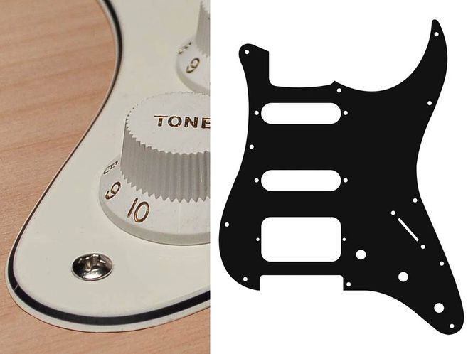 Hovedbilde Boston ST-323 Pickguard Strat - Vintage White