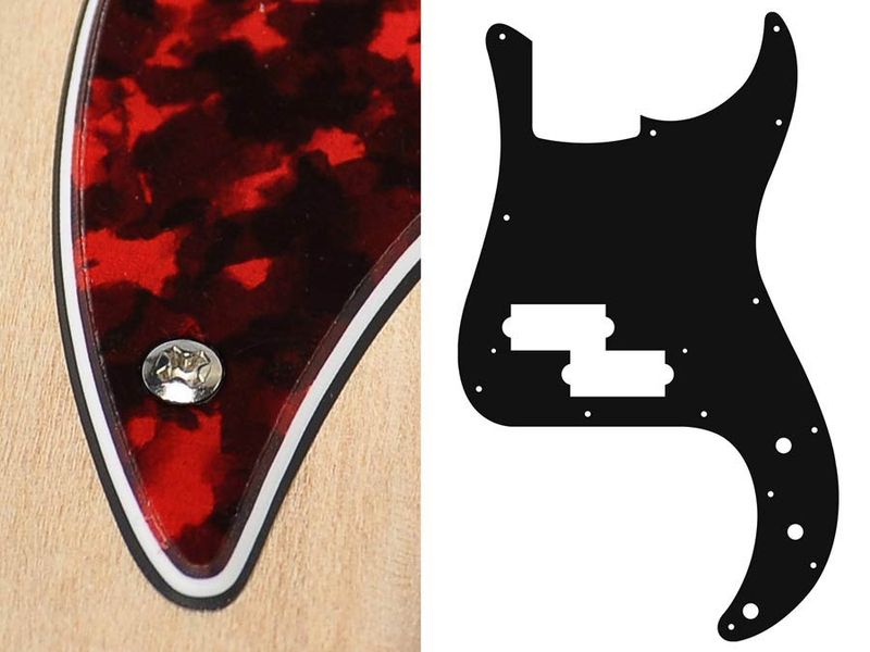 Boston PB-315 Pickguard P-Bass - Tiger Red