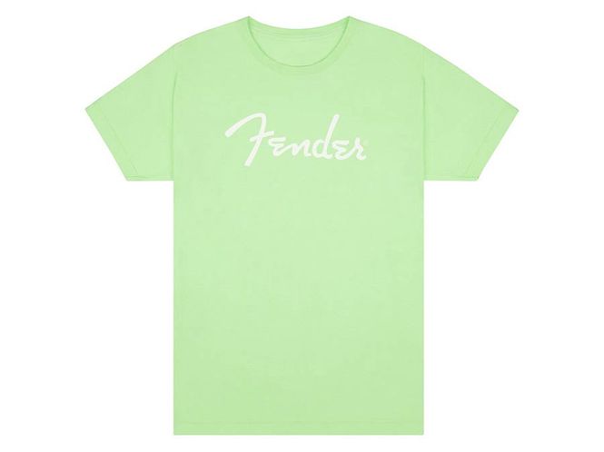 Hovedbilde Fender  T-Shirts spaghetti logo, surf green, XL